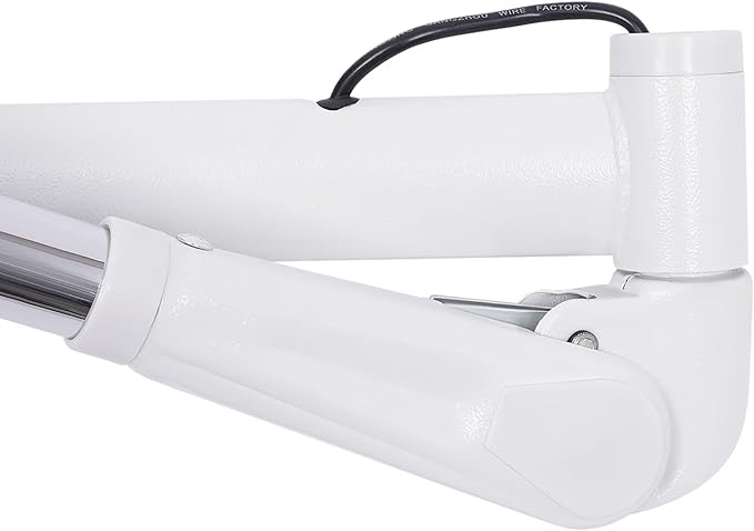 Wall Mount Orbiting Rotating Hair Treatment Machine 950W 110V 360° Rotating Heating Ring Salon Hair Perming Machine Adjustabe Temprature &amp Time Professional Hair Dryer for Spa Family (White)