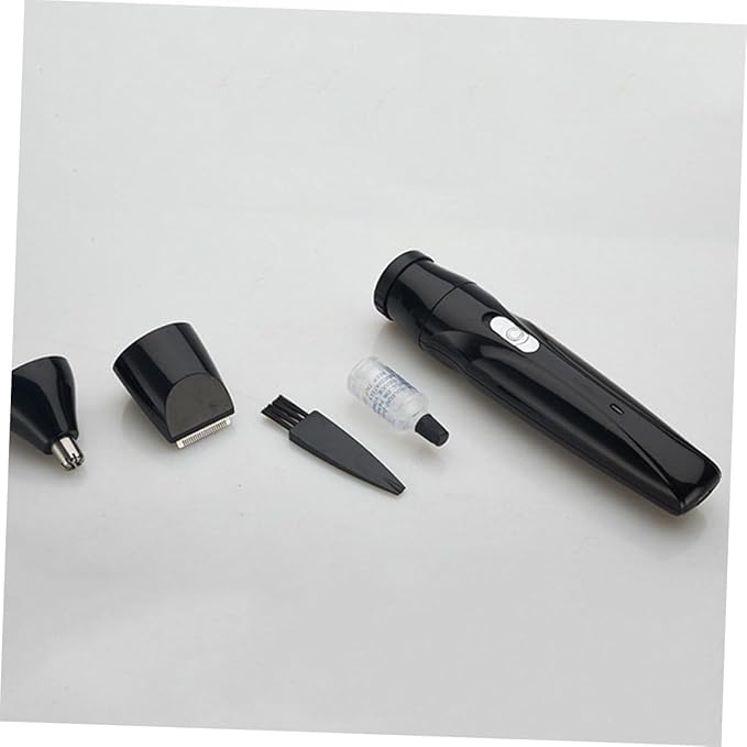 2 Sets Portable Nose Hair Trimmer for Men Women Manual Facial Hair Remover Precision Rounded Blades 360° Capture No Jamming