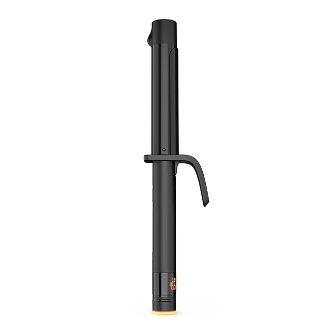 Hot Tools Pro Artist Black Gold Digital Salon Hair Curling Iron | Medium Loose Curls and Tousled Waves (1-1/4 inch)