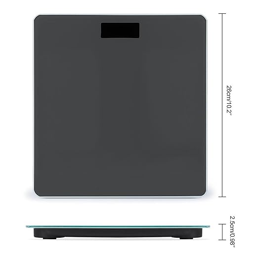 Smart Scale for Body Weight Digital Bathroom Weighing Scale Energy Saving Scale Grey