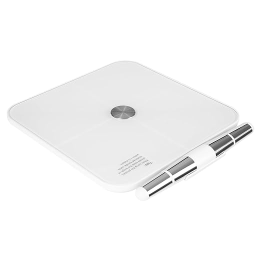 Modern Style 8 Electrode Body Fat Scaleup to 396.83 lbs Multifunctional Weight ScaleIntelligent Electronic Scale (White14.17 * 12.6 * 1.57in)