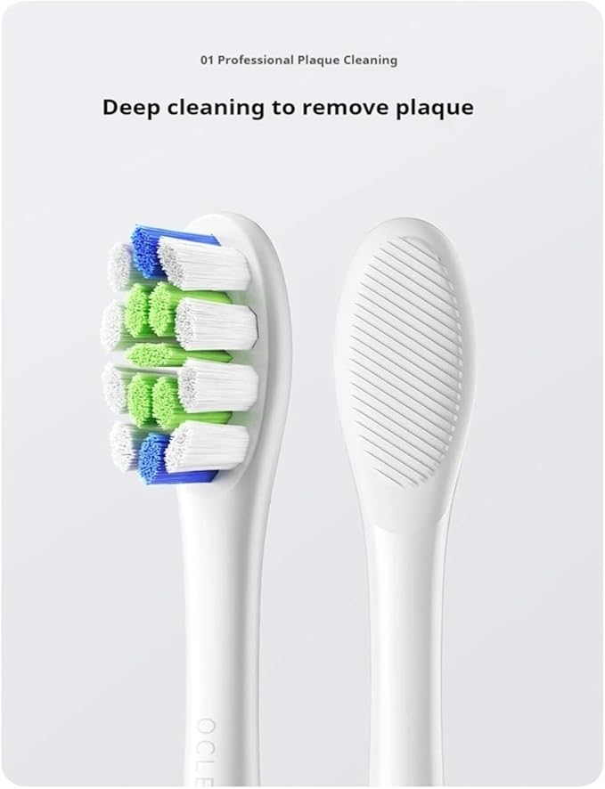 6 Pcs Replacement Brush Heads Compatible for Oclean Flow/X PRO Elite/X /F1/Z1/One/ Air2 Sonic Electric Toothbrush Nozzles