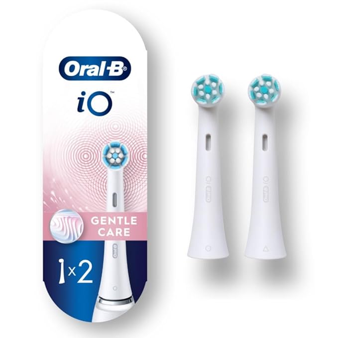 Oral-B iO Series Gentle Care Electric Toothbrush Replacement Brush Heads for an Oral-B Electric Toothbrush 2 Count White
