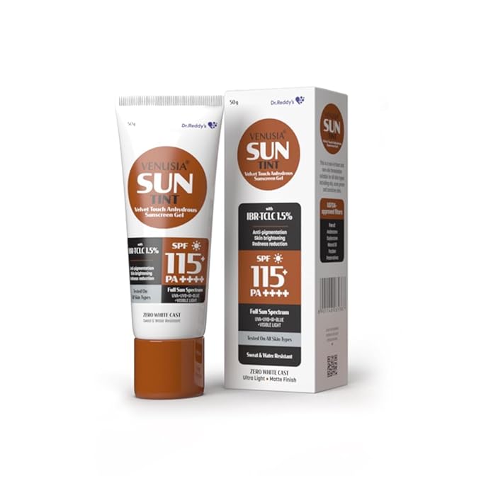Ven.usia Tinted sunscreen SPF115I Full spectrum protection I UVA UVB Blue light protect I with Anti-oxidant I Sweat &amp water resistant I No white cast I clinically tested for all skin types I 50