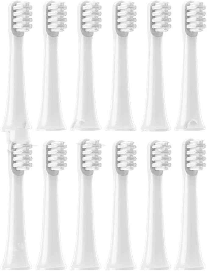 12/18PCS Replacement Brush Heads Compatible with T100 / MES603 Smart Electric Toothbrush Cleaning Whitening(18PCS)
