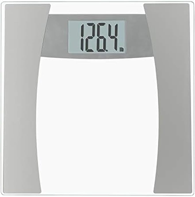 InstaTrack Digital Bathroom Scale for Body Weight Capacity up to 400 lbs High Precision Measurements Batteries Included Silver