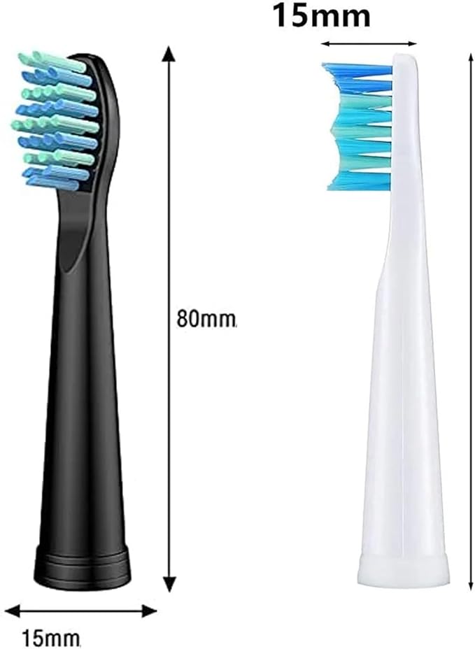 4 Pcs Replacement Brush HeadsCompatible for Electric Toothbrush Head Bristle Refill Tooth Clean(4 Pcs White)
