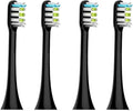 Compatible for Electric Toothbrush Heads Replacement X1 X3 X3U X5 Teeth Brush Replacement Heads(Black 4 pcs)