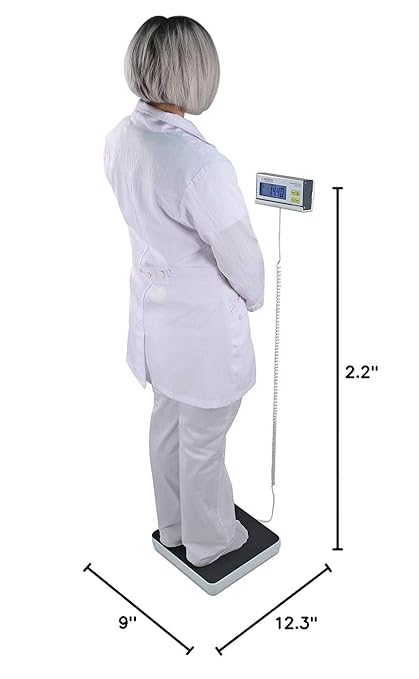Detecto DR400C Healthcare Scale Digital 400 lb x .5 lb / 180 kg x .2 kg