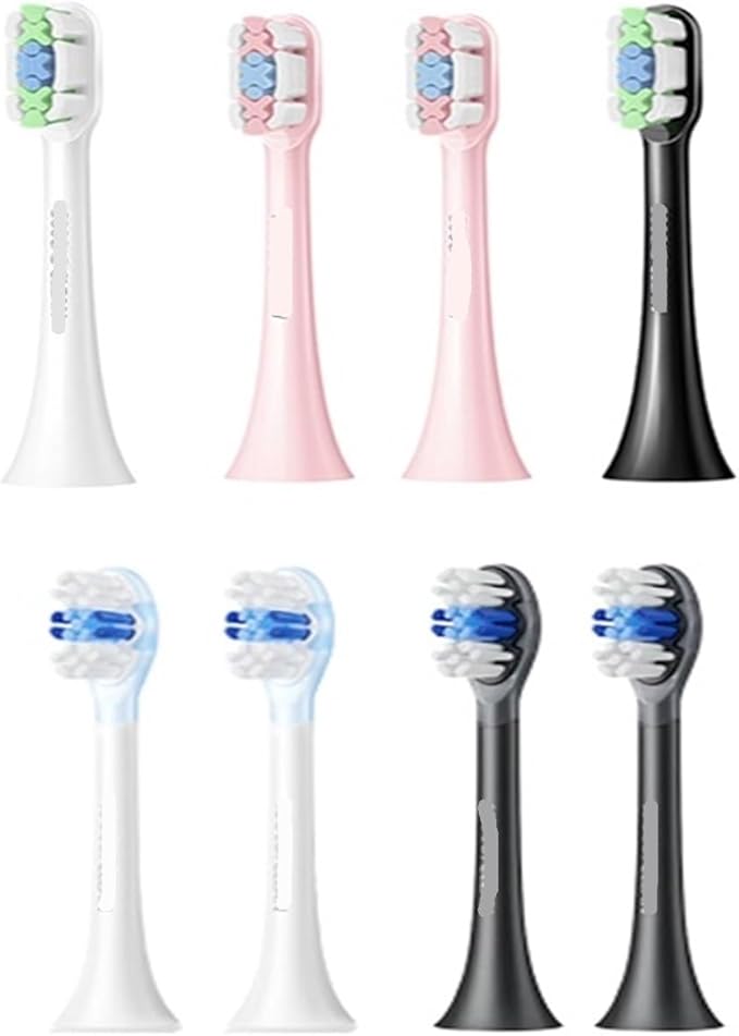 Compatible for SOOCAS Electric Toothbrush Compatible for X1 X3 X3U X5 Teeth Brush Replacement Heads(Pink 4 pcs)