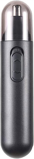 Nose Hair Trimmer for Men Electric Nose and Ear Hair Trimmer with 360° Rotating Painless Dual Edge Blades Waterproof Mute Motor Battery Operated