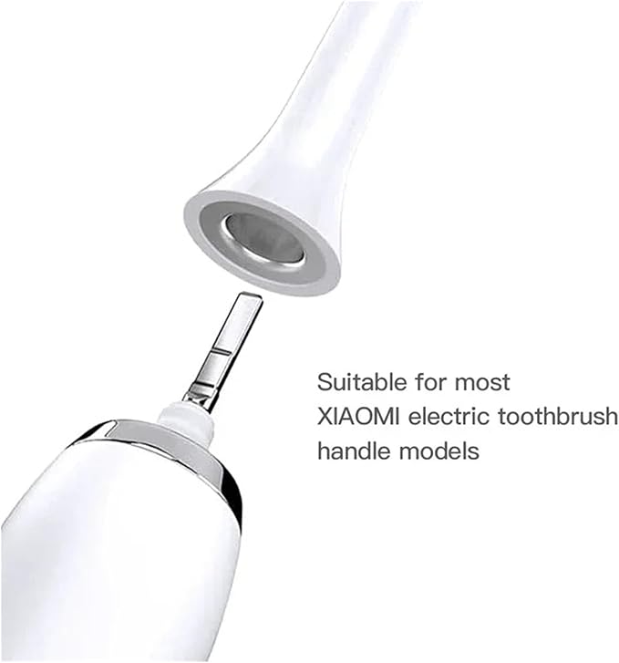 Replaceable Brush Heads Compatible for XIAOMI MIJIA T301 T302 Soft Dupont Clean Bristle WhiteBlue Dark Blue Sonic Nozzles(3 White 3 Blue)