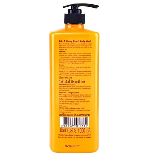 KA-LA Honey Peach Body Wash 1000 ML.