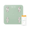 Mooas 11-inch (28cm) Bluetooth Smart Scale (Green) Digital Body Composition Analyzer for Weight BMI &amp Muscle Mass High Accuracy Fitness Tracker Syncs 20 Essential Metrics