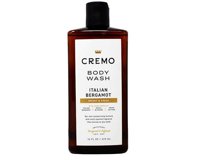 Cremo Body Wash Set 16 FL OZ - Palo Santo Italian Bergamot Golden Amber Skin-Moisturizing Formula 16 FL OZ Each