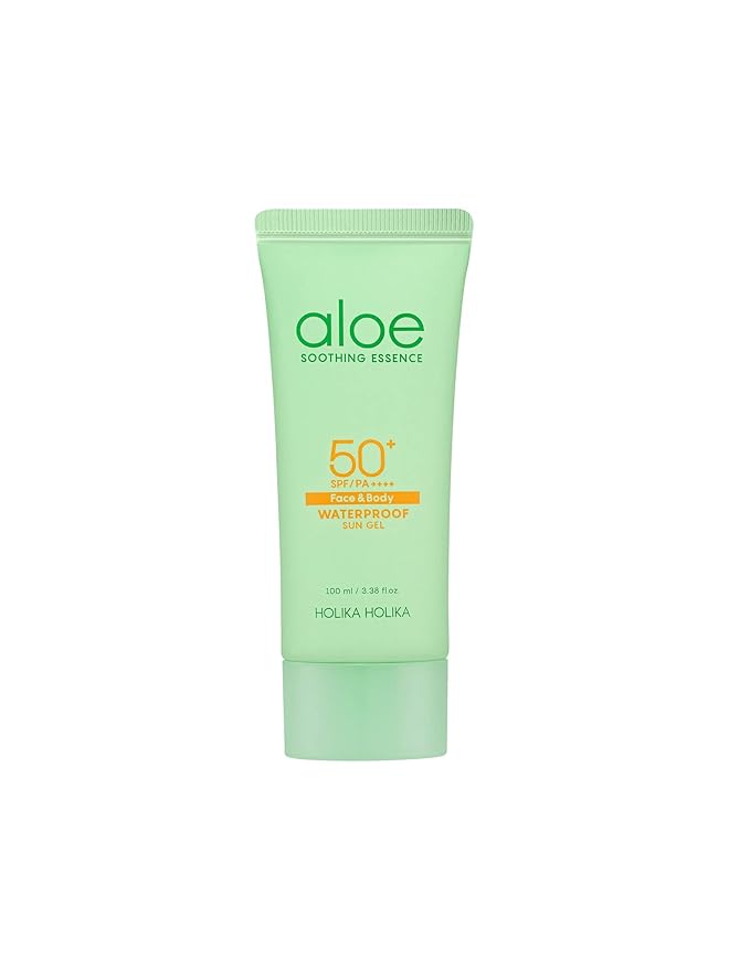 Holika Holika Aloe Waterproof Sun Cream 70ml - Mild Soft Moisturizing Non-sticky No White Cast Aloin Free Sun Screen protect UV ray SPF 50+ PA++++