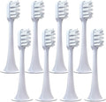 Replacement Toothbrush HeadsCompatible for Xiaomi T300 T500 Electric Teeth Brush(8 Soft White)