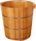 Foot Bath Barrel Sturdy and Durable Natural Cedar Wood Sauna Foot Tub Can Soak Massage Feet to Improve Sleep (Color : A)