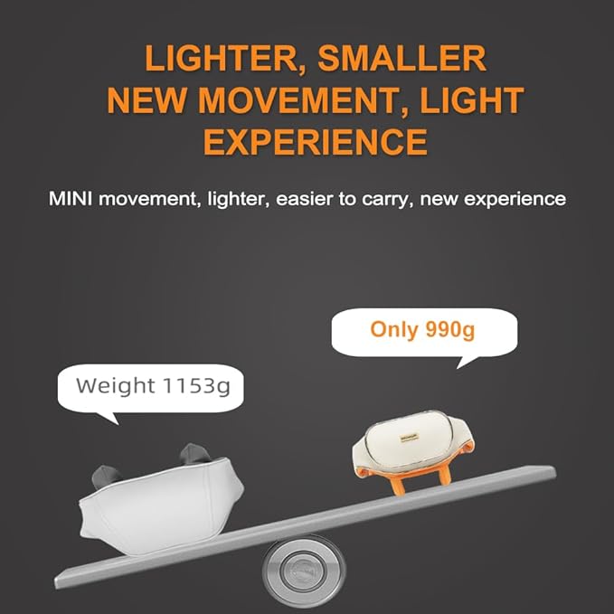 Neck Massager Cordless 5D Shiatsu Back Shoulder and Trapezius MassagerTissue Kneading Massage with Heating Functionto Muscle Pain Relief Gifts for Mom Dad Women Men (Orange)