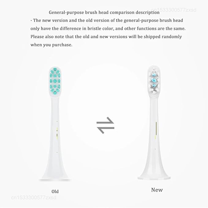 Compatible for 3pcs Original Xiaomi Mijia T300 T500 Sonic Toothbrush Heads Teethbrush Replacement Oral Hygiene Mi Brush Head(Blue 6PCS)