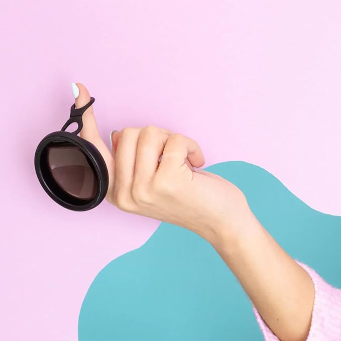 Hello Period Menstrual Disc | Award Winning Reusable Soft Flexible Period Disc | Capacity of 10 Tampons | Double Loop Tab for Easy Removal Leak Proof Alternative to Pads &amp Tampons (Black)