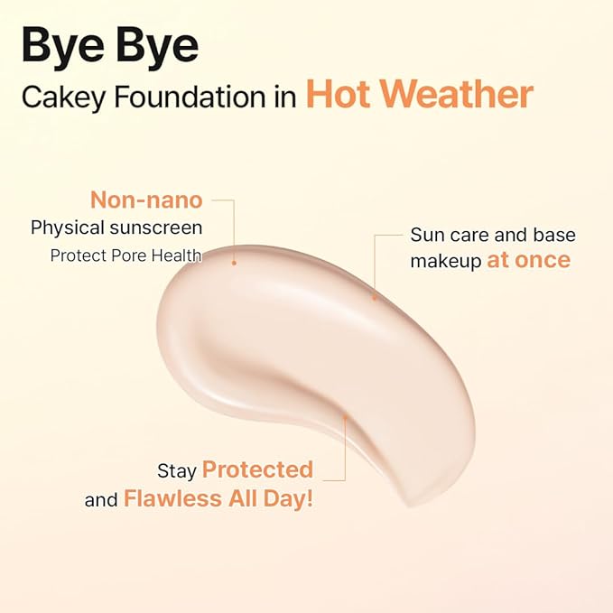MAKE P:REM Glow Beige Tone Up Sunscreen Foundation-Free Mineral Sun Care Skin Tone Correction Lightweight Korean Sunscreen Korean Skin Care SPF 50 1.69 fl.oz. (50ml)