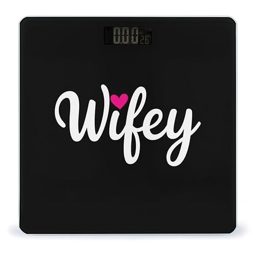 Men's Smart Scale for Body Weight Digital Bathroom Weighing Scale Automatic Switch Energy Saving Scale Love Heart Bride Wifey Gift
