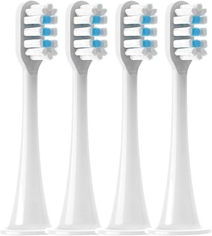 Hot Replacement Brush Heads Compatible for T300/T500/T700 for Sonic Electric Toothbrushes with Caps Sealed Package Soft(4White)