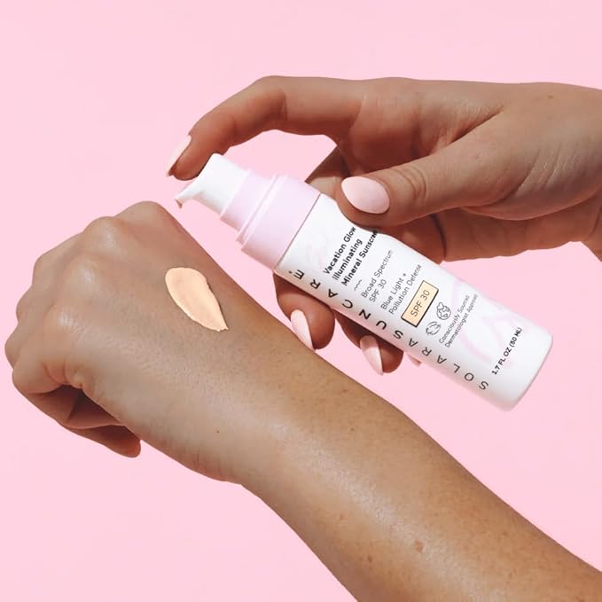 Solara Suncare - Go! Vacation Glow Illuminating Tinted Moisturizer SPF 30 | EWG Verified Vegan Cruelty Free Reef friendly | Unscented Lightweight Safe For Sensitive Skin (1.7 fl oz | 50 ml)