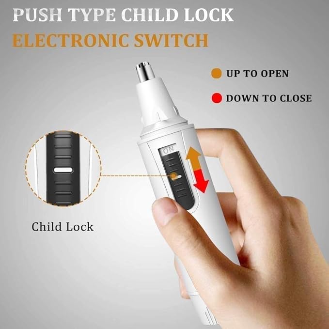 QIYUDS Nose Hair Trimmer Wet Dry High-Performance Painless Trimming Ears and Eyebrows Professional ClipperTrimmer for Men Women