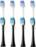 4-16pcs Replacement Toothbrush Heads Compatible for XH3/XH6/XH9/R(4White 4Black)