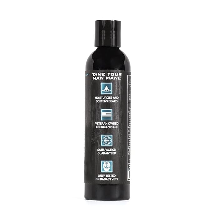 Badass Beard Care Beard Conditioner For Men - THE BIKER 8oz - Made of Natural Ingredients for A Healthy Soft &amp Itch Free Beard and Mustache