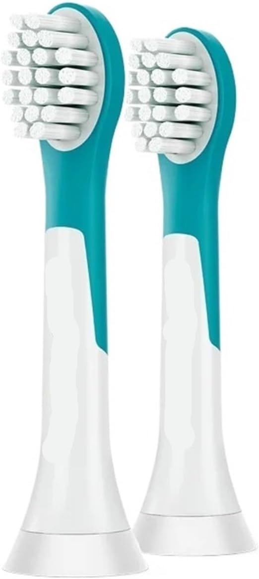 Electric Toothbrush Head Mini Tooth Brush Replacement 2 Pcs Compatible with HX63X2 Model(HX6032 for 4yr Kids)