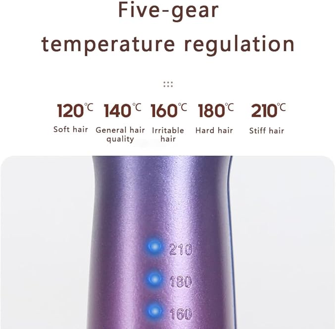 Hair Crimper Iron16mm 3 Barrel Hair WaverBeach Waves Curling Iron for Long &amp Short HairCeramic Hair Crimper with Adjustable TemperatureDual VoltageFast Heat