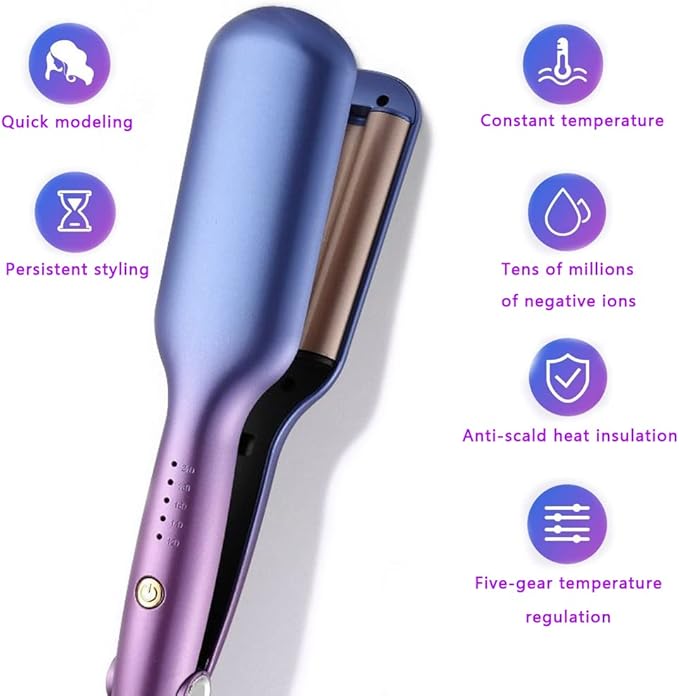 16mm 3 Barrels Hair Waver Curling Iron Wand Eggroll Adjustable Temperature Ceramic Wave Hair Curler Iron Curly Crimper Tools