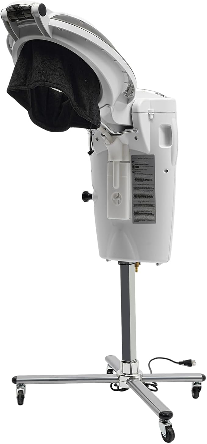 Professional Hair Steamer Machine Lights Adjustable Hair Steamer Multi-Function Hair Conditioning Steamer with Ozone &amp Cold Mist Deep Moisturizing Hair Care Hot Mist for Spa Home Use Salon