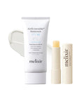 Melixir Best Seller Duo – Airfit Invisible Sunscreen &amp Vegan Lip Butter #01 Agave Korean Rice Sunscreen with No White Cast Hydrating Soft Lip Balm for Dry Lips Gift for Women Travel Essential