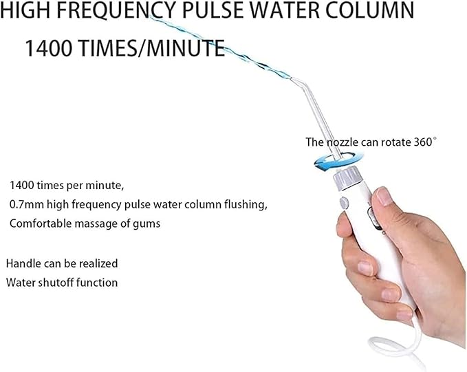 Portable Water Flosser Smart Timer Oral Irrigator Electric Teeth Cleaner Multi-Function for Home and Travel