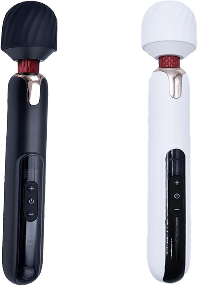 Cordless Electric Back Massager Long Handle Big Handheld Muscle Massager Rechargeable with Multiple Speed Settings