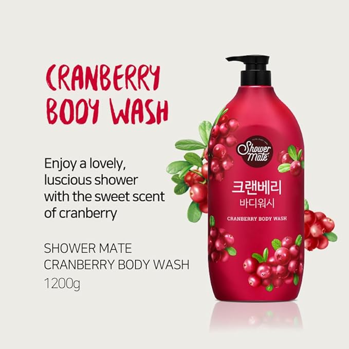 Natural Body Wash 42.3 fl oz 1.2 kg (Cranberry)