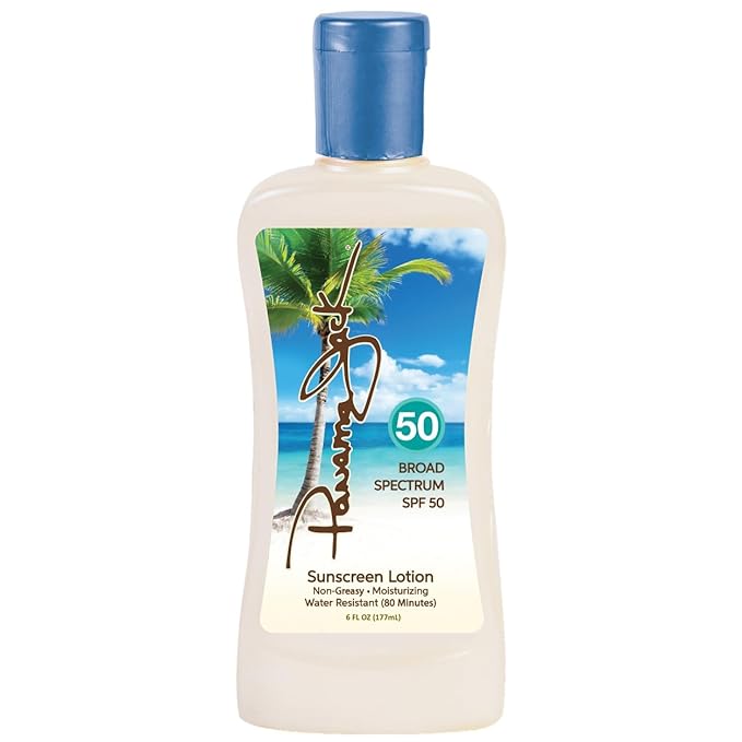 Panama Jack Sunscreen Lotion - SPF 50 Broad Spectrum UVA/UVB Suntan Protection PABA Paraben Gluten &amp Cruelty Free Water Resistant 6 FL OZ (Pack of 6)