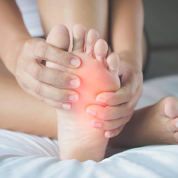 660nm LED Red Light and 880nm Near Infrared Light Therapy Devices Slippers for Foot Pain Relief Light Therapy Device Easily Use at Home Safe for All Types of Skin (Two Pads)