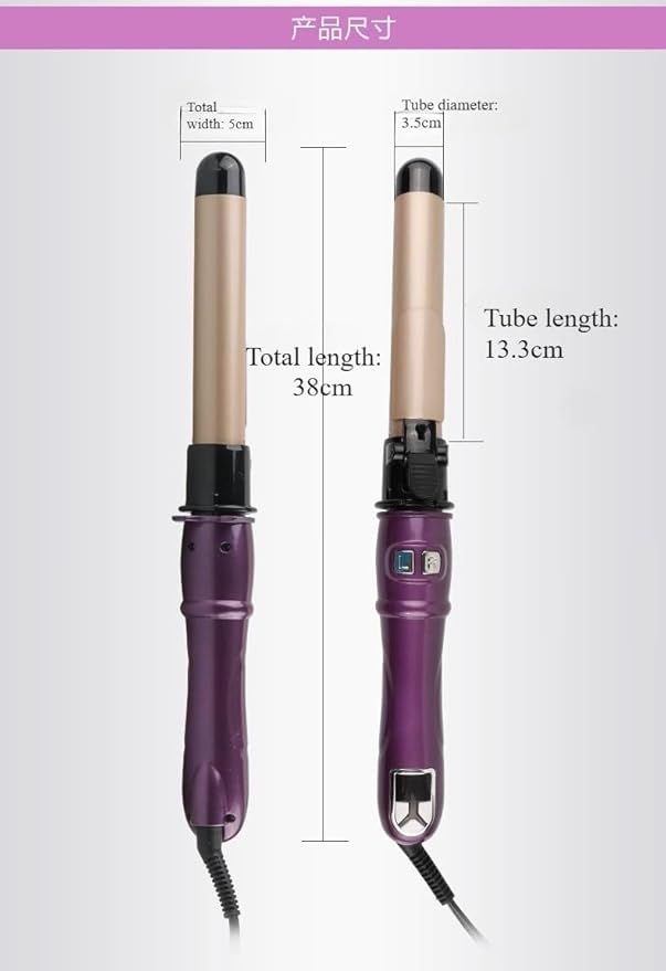 Fully Automatic Rotating Electric Curling Iron | One Click Operation Without Damaging Hair | Big Wave Hair Curling Device | Portable for Home and Travel | Women's Fashion Styling Tool