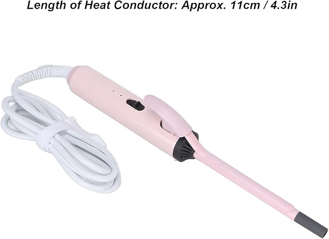 Hair Styling Tool 360° Rotation Anti Scald Design Fine Root Curling Iron 9mm Nourishes Hair for Salon Styling U.S. regulations