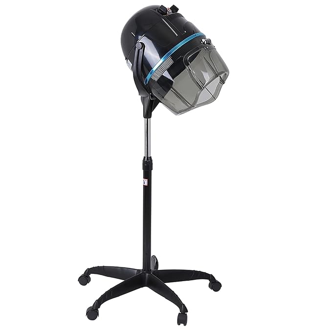 Professional Floor Bonnet Hair Dryer with Wheels Stand Up Rolling Hair Dryer Stand Hair Dryer Hair Bonnet Dryer Salon Hair Styling Tools Hair Dryer with Wheels Adjustable Hooded