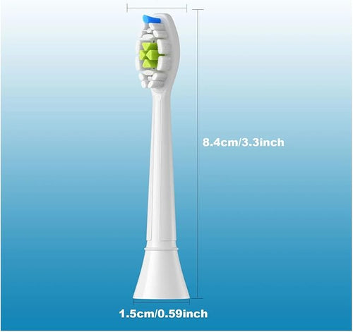 16pcs Replacement Toothbrush HeadsCompatible for 4100 6500 6100 7500 5300 1100 Brush Head(16pcs Black)
