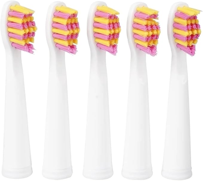 20pcs Toothbrush HeadCompatible for Seago SG610 SG908 SG917 910 507 515 949 958 Replacement Tooth Brush(Pink)
