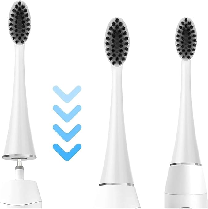 Replacement Toothbrush Heads Compatible for S9 S1 S6 S8 S21 S26 S28 SG540 SG860 SG861 SG986 SG987 SG988 2752 Electric Head(16pcs Black)