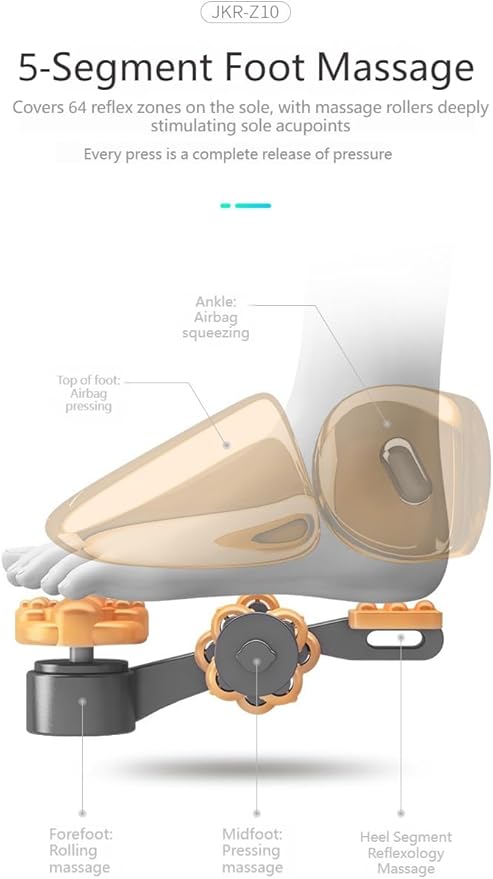 Foot Massager with Heat Deep Tissue Kneading Shiatsu Massage Machine for Relax Relieve Foot Pain Fully Automatic Massage Foot Therapy MachineGift for Mom and Dad