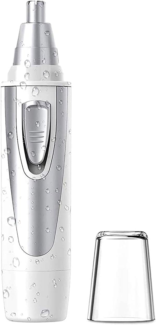 Ear and Nose Hair Trimmer Clipper - 2020 Professional Painless Eyebrow and Facial Hair Trimmer for Men and Women Battery-Operated IPX7 Waterproof Dual Edge Blades for Easy Cleansing